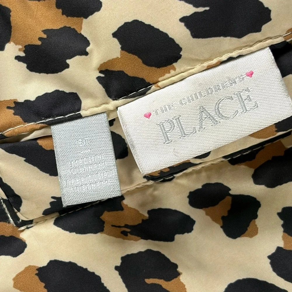 Girls‎ Reversible Leopard Print Faux Fur Coat – Children's Place – Size 5T